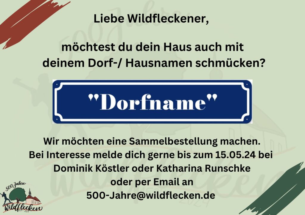 500 Jahre Wildflecken